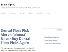 Tablet Screenshot of evanstips.com